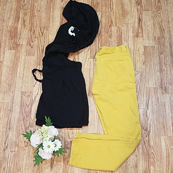 J. Crew Denim - J. Crew Yellow Toothpick ankle Pants 28
